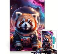 Panda Space Explorer 1000 Piece Jigsaws for Adults Puzzle Focus Brain Toy Quiet Fun Tight Edge Santa Wish Item (38x52cm)
