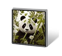 Panda Square Lapel Pins Backpack Pin Cute Brooch Decoration Brooches for Women Men Fashion Button Badges for Hat Backpacks Purses Jackets Shirt Suit
