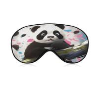 Panda Star Eye Mask, Side Sleeping Mask Light Blindfold Sleeping Mask Nose Pad and Elastic Band for Children Women and Men