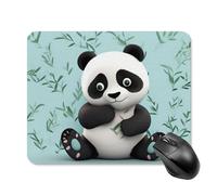 Panda Star Mouse Pad 20 * 25cm - Non-Slip Rubber Base Mouse Mat Portable Square Desk Mat for Office, Laptop, Travel, Wireless Mice Mats - Waterproof & Durable Design