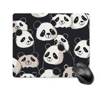 Panda Star Mouse Pad Non-Slip & Waterproof Mousepad for Desk, Ultra Thin Rectangle Mouse Mat for Office, Gaming, 18 * 22cm