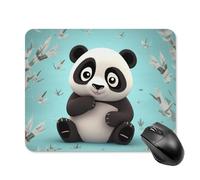 Panda Star Mouse Pad Non-Slip & Waterproof Mousepad for Desk, Ultra Thin Rectangle Mouse Mat for Office, Gaming, 20 * 25cm