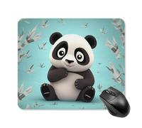 Panda Star Mouse Pad Non-Slip & Waterproof Mousepad for Desk, Ultra Thin Rectangle Mouse Mat for Office, Gaming, 25 * 30cm