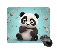 Panda Star Mouse Pad Non-Slip & Waterproof Mousepad for Desk, Ultra Thin Rectangle Mouse Mat for Office, Gaming, 18 * 22cm