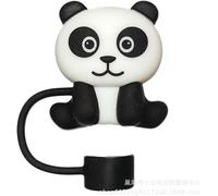Panda Straw Hat Straw Cover for Stanley 40&30 Oz Cup, 10mm Silicone Straw Covers Cap for Stanley Cup Accessories, Cute Straw Topper for Tumblers, Straw Cap Stopper for Reusable Straws Tip Lids
