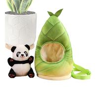 Panda Stuffed - 13.78in Multipurpose Decorative Plushs Doll, Panda Toy | Plush Pandas | for Kids Bedroom Living Room Work Car Table Portable Soft Cotton Filled Cute Collectible Gift