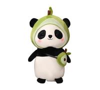 Panda Stuffed Animal - 11.8in Plush Toy Doll | 200g Super Soft Fleece + Down Cotton Filling, Cute Simulation Panda with Headgear, Comfortable Pillow Toy Gift for Kids Adults