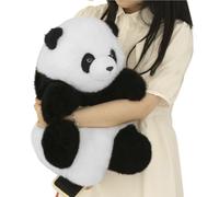 Panda Stuffed Animal - Emotional Companion Animal | The Ultra-realistic Panda Plush Toy | Realistic Plush Soft Stuffed Huggable Doll For Girl Boys Adults Party Birthday Room Decorations
