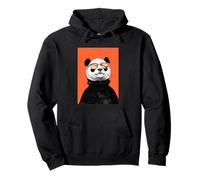 Panda Stylish 80s Pop Art Portrait w Sunglasses Pullover Hoodie