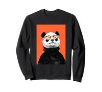 Panda Stylish 80s Pop Art Portrait w Sunglasses Sweatshirt