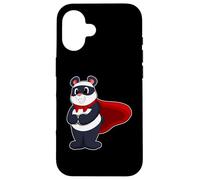 Panda Superhero Cape Case for iPhone 16