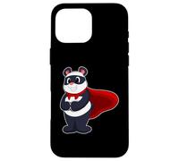 Panda Superhero Cape Case for iPhone 16 Pro Max