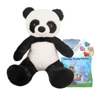 Panda Teddy Bear - Build your own Teddy Bear Making Kit - 16"/40cm - no sew - Plush soft toy gift for boys and girls