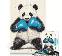 Panda That Packs A Punch 1000 Piece Jigsaw Puzzle for Teenagers Memory Gain Soothing Fun Design Assembly Elegant Gift (38x52cm)