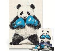 Panda That Packs A Punch 1000 Pieces Jigsaw Puzzles for Teenagers Wise Think Toy Calm Fun Clear Cut Art Collectible (50x75cm)