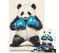 Panda That Packs A Punch Adult Jigsaw Puzzles1000 Pieces Mind Exercise Toy Tension Relief Design Assembly Lovely Present (38x26cm)