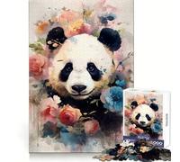 Panda The Fluffy Wonder 1000 Piece Jigsaw Puzzles for Adults Memory Gain Peaceful Time Design Assembly Premium Gift (38x26cm)