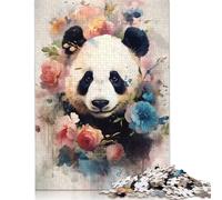Panda The Fluffy Wonder Puzzle Premium 100% Recycled Board 100% Recycled Cardboard Jigsaw Puzzle for Kids And Adults Age 12 Years Up 1000pcs (26x38cm)