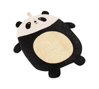 Panda Themed Sisal Cat Scratching Pad, Multi Use Cat Scratch Furniture Protector Long Lasting Durable Construction Space Saving Cat Rug for Indoor Cats Grinding (Panda)