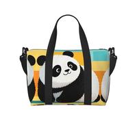 Panda Travel Duffle Bag-Lightweight Carry On Weekender for Men Women, Waterproof Overnight Bag for Gym Weekend Trips