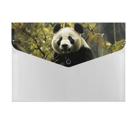 Panda Tree File Folder 6-Pocket, Waterproof Accordion File Organizer with Snap Closure, Expanding Document Holder for Office, Home