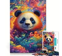 Panda Up in The Clouds 1000 Piece Jigsaw Puzzles for Adults Jigsaw Brain Skill Warm Time Exact Edge (38x26cm)