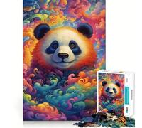 Panda Up in The Clouds Jigsaw Puzzles for Adults1000 Pieces Intellect Toy Calming Play Quality Cut Wall Art Decor (50x75cm)