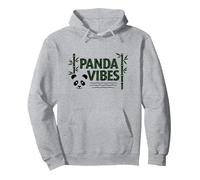 Panda Vibes Bamboo Forest Zen Animal Lover Gift Pullover Hoodie, Adult Unisex, Heather Grey, M