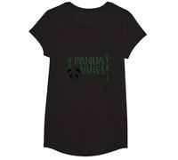 Panda Vibes Bamboo Forest Zen Animal Lover Gift T-Shirt, Girls, Black, Small