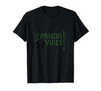Panda Vibes Bamboo Forest Zen Animal Lover Gift T-Shirt, Men, Black, 6XL