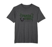 Panda Vibes Bamboo Forest Zen Animal Lover Gift T-Shirt, Men's Big and Tall, Dark Heather Grey, 3X Tall