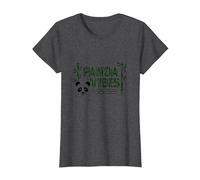 Panda Vibes Bamboo Forest Zen Animal Lover Gift T-Shirt, Women, Dark Heather Grey, M