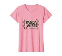 Panda Vibes Bamboo Forest Zen Animal Lover Gift T-Shirt, Women, Pink, S