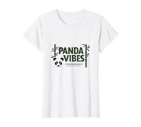 Panda Vibes Bamboo Forest Zen Animal Lover Gift T-Shirt, Women, White, XL