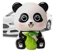 PANDA WACKELKOPF - Solar Powered Figure Decoration, Cute Dashboard Panda | Automatic Motion Chopper with Animal Design, Funny Spring Figure for Office