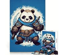 Panda Warrior Animal 1000 Piece Jigsaw Puzzles for Adults Jigsaw Fine Logic Toy Quiet Fun Neat Edge Memorable Gift (50x75cm)