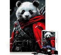 Panda Warrior Animal Jigsaw Puzzles for Teenagers 1000 Pieces Think Toy Soothing Fun Clean Cut Art Collectible (38x26cm)