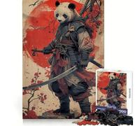 Panda Warrior Japan 1000 Pieces Jigsaw Puzzles for Adults Clear Logic Toy Relaxing Fun Perfect Cut Elegant Gift (50x75cm)