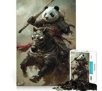 Panda Warrior Japan Jigsaw Puzzles for Adults1000 Piece Mind Exercise Toy Indoor Fun Precision Cut (50x75cm)
