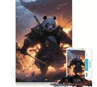 Panda Warrior Samurai 1000 Piece Jigsaw Puzzle for Teenagers Wise Think Toy Easy Leisure Tight Cut Amazing Present (38x52cm)