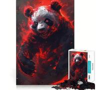 Panda Warrior Samurai 1000 Piece Jigsaw Puzzles for Adults Teenagers Logic Toy Relax Time Precision Cut (38x26cm)