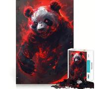 Panda Warrior Samurai 1000 Piece Jigsaw Puzzles for Teenagers Jigsaw Mind Puzzle Tension Relief Art Assembly Premium Gift (38x52cm)