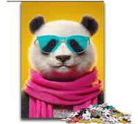 Panda Wearing A Scarf Adult Jigsaws 2000 Pieces Difficult, Help The Brain Exercise Addictive Toys to Cultivate Patience Perfect Decoration (70x100cm)