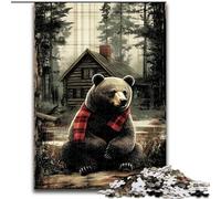 Panda Wearing Scarf 1000 Pieces Jigsaw Puzzles for Adults And Teens, for Age 14+ Game Wall Decoration Unique Gifts for Birthday And Christmas (26x38cm)