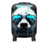 Warren Reed - Designer Panda With Blue Glasses Splashart Suitcase Medium, Multi