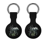 Panda with Chess Funny Protective Case Compatible with Airtag GPS Tag Tracker Cover for Pet Luggage Key