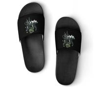 Panda with Chess Unisex Summer Sliders Waterproof Beach Slippers Lightweight Anti Slip House Shoes