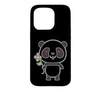 Panda with Flower Case for iPhone 15 Pro