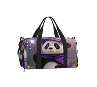 Panda Wizard Magic Sports Duffel Bag with Shoe Compartment-Lightweight Gym Weekender for Men Women, Waterproof Travel Tote with Wet Pocket