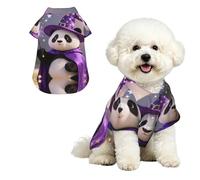 Panda Wizard Magic XL Pet Hawaiian Shirt for Small Dogs-Cute Summer Beach Outfit for Puppy, Soft Breathable Cat Clothes with Buttons